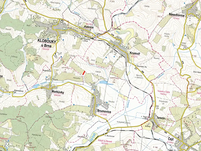 Prodej pole 4183 m², Brumovice – náhled fotky 2