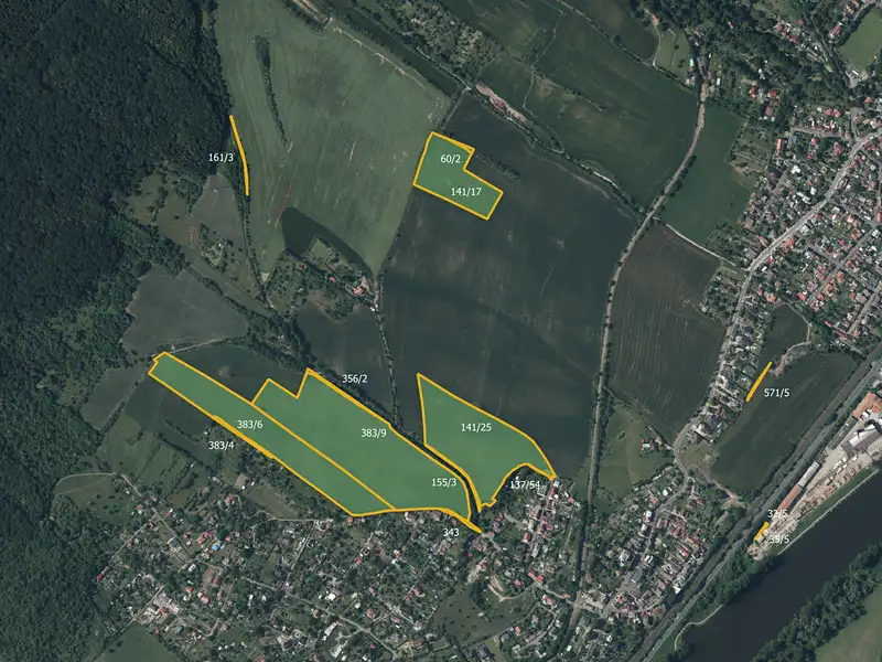 Prodej pole 72188 m², Lhotka nad Labem – náhled fotky 2