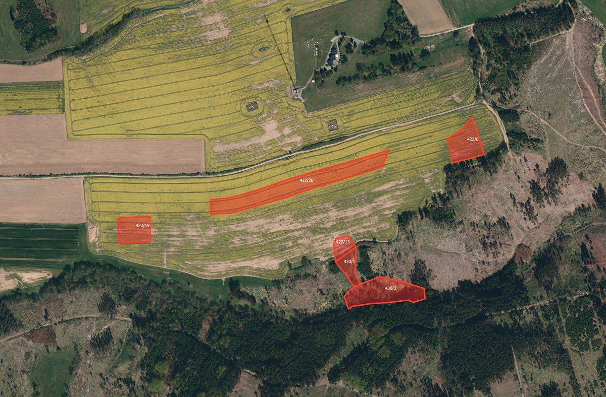 Prodej pole 34400 m²