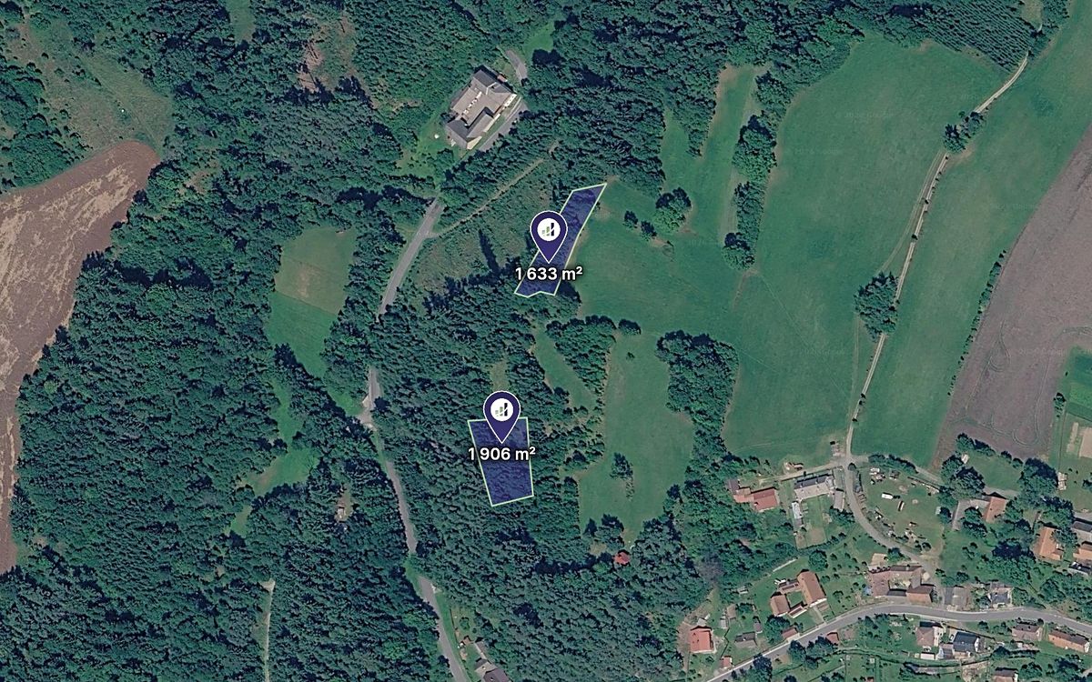 Prodej lesa 3539 m²