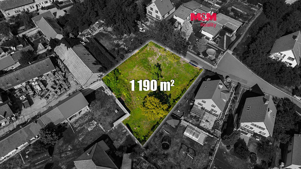 Prodej stavebního pozemku 1190 m², Všetaty – fotka 1 z 3