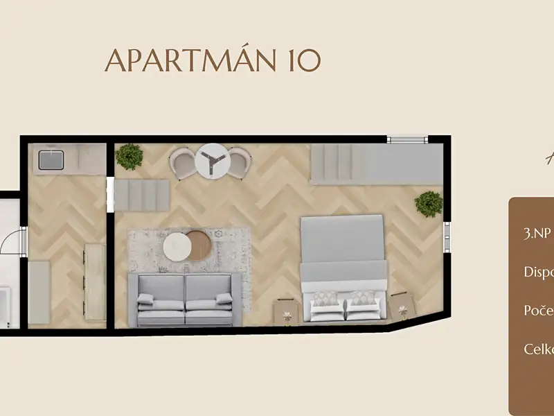 Prodej apartmánů 39 m², Telč – náhled fotky 2