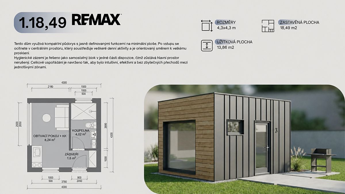 Prodej projektu na klíč 50 m², pozemek 1049 m² – fotografie 5