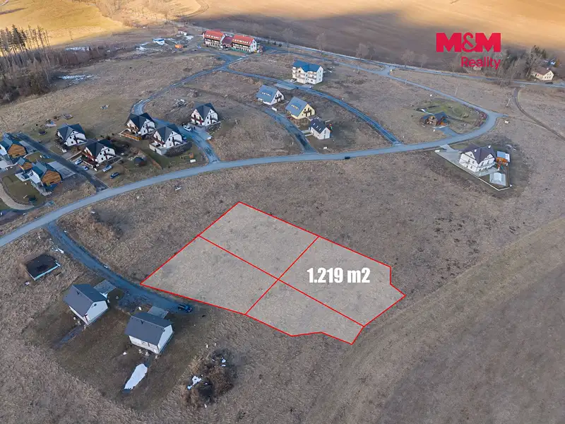 Prodej stavebního pozemku 1219 m², Václavov u Bruntálu – náhled fotky 2