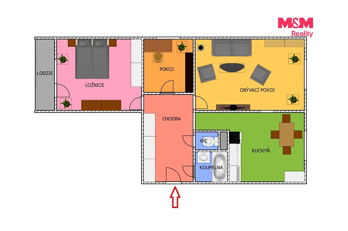 Prodej bytu 3+1 73 m² – fotografie 4