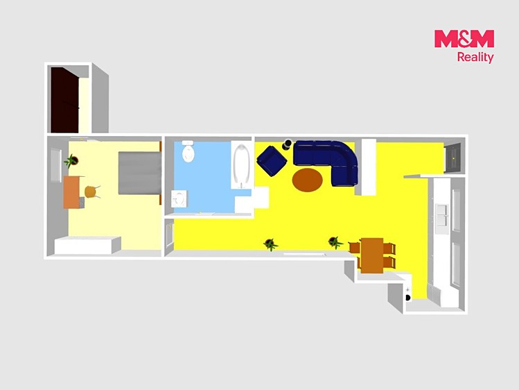 Квартира 2+kk на продаж, 66 м² (9 з 17)