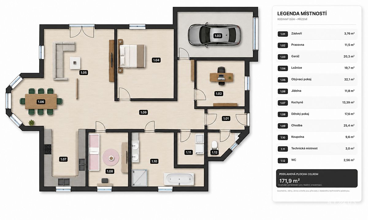 Prodej rodinného domu 150 m², pozemek 1063 m² – fotografie 5