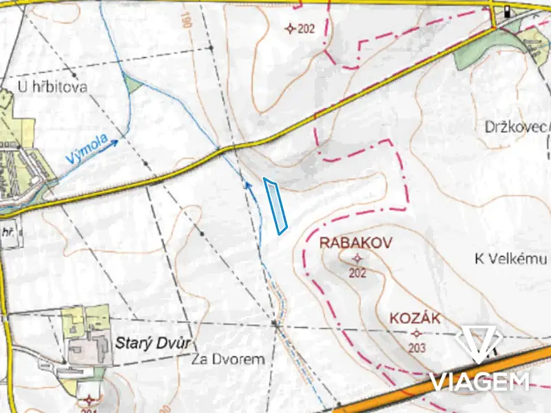 Prodej pole 5998 m², Mochov – náhled fotky 3