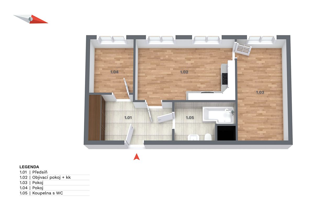 Prodej bytu 3+kk 76 m² – fotografie 4