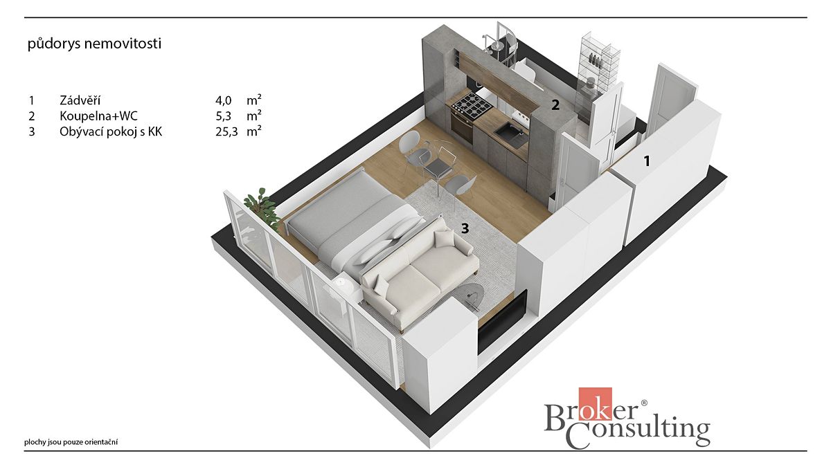 Prodej bytu 1+kk 37 m² – fotografie 4