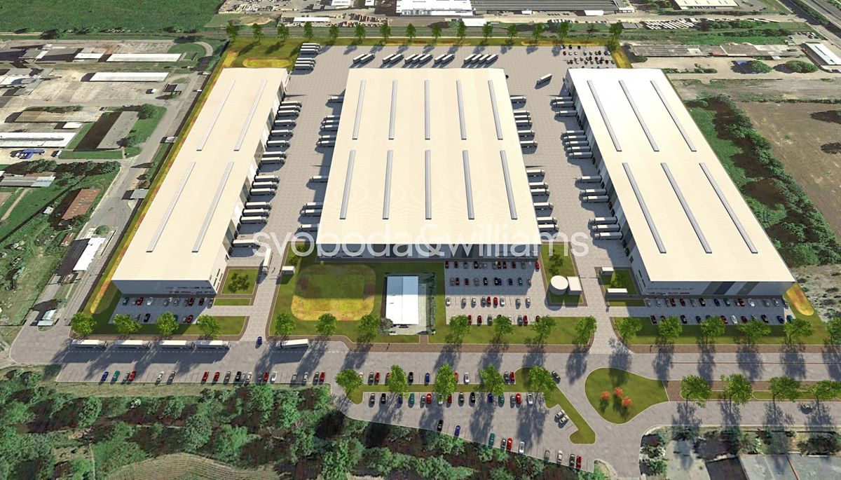 Pronájem výrobní haly, prostoru 25613 m²