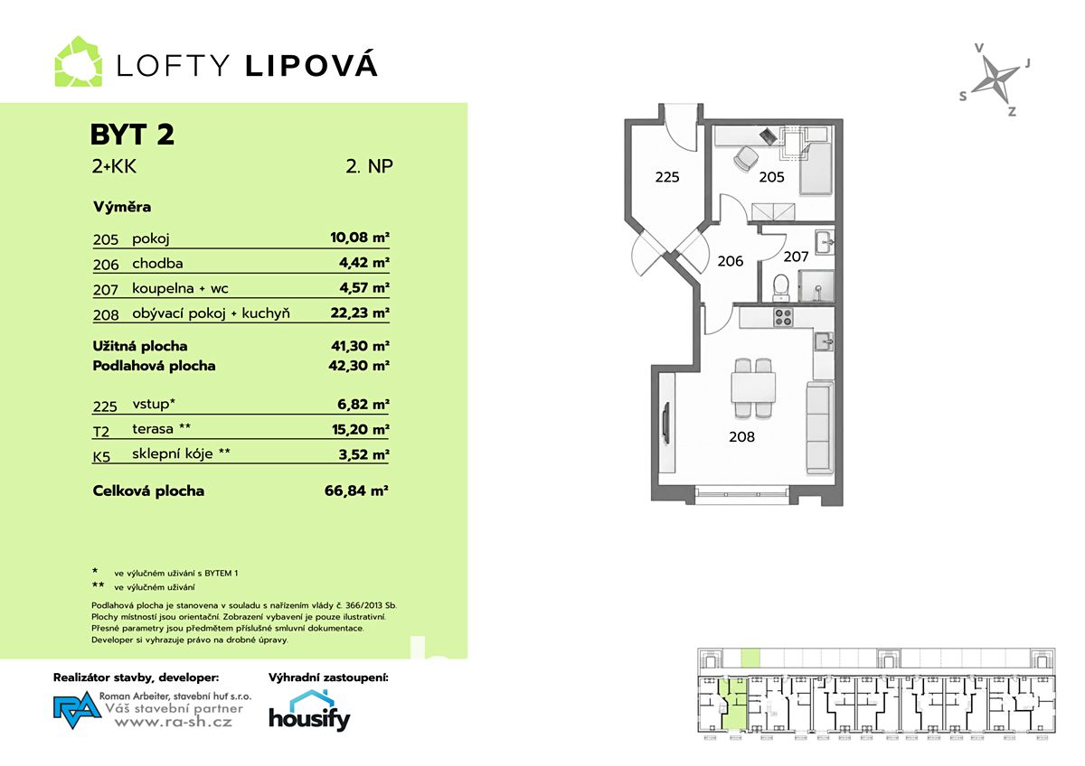 Prodej bytu 2+kk 42 m² – fotografie 5