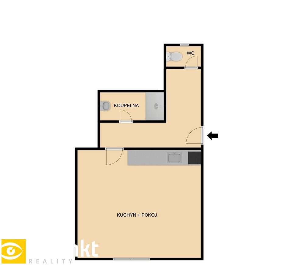 Prodej bytu 1+kk 37 m² – fotografie 2