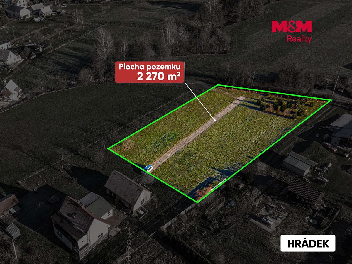 Prodej stavebního pozemku 2270 m² – fotografie 3