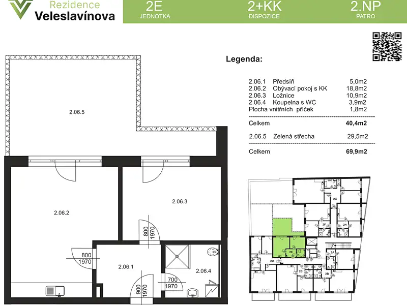 Prodej bytu 2+kk 40 m², Brno – náhled fotky 2