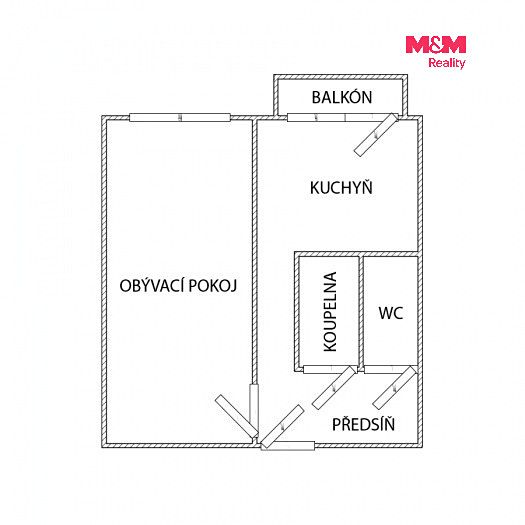 Prodej bytu 1+1 42 m² – fotografie 3