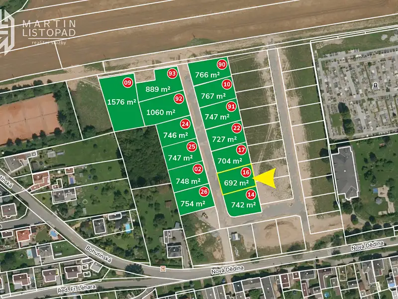 Prodej stavebního pozemku 692 m², Bludov – náhled fotky 2