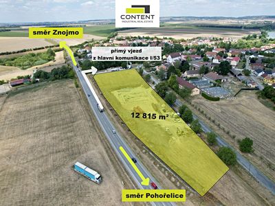 Prodej komerčního pozemku 12815 m²