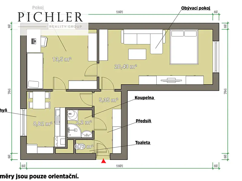 Prodej bytu 2+1 56 m², Mariánské Lázně – náhled fotky 3