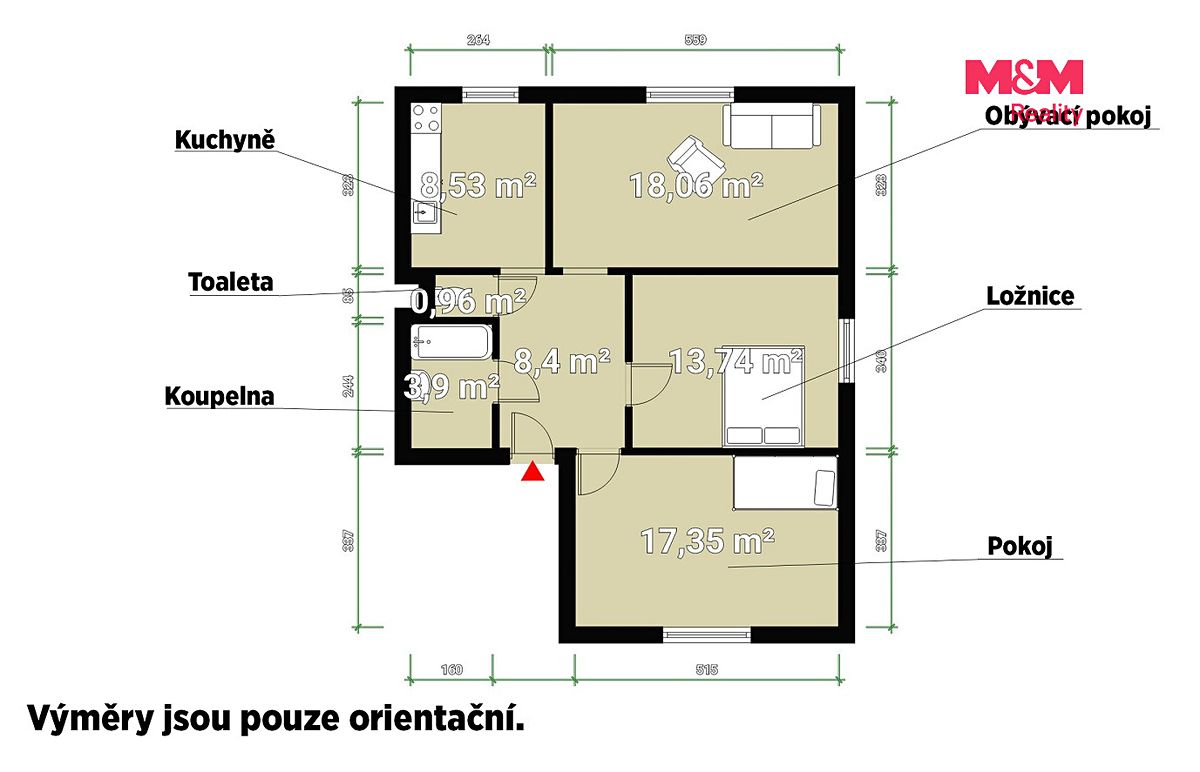 Prodej bytu 3+1 71 m² – fotografie 4