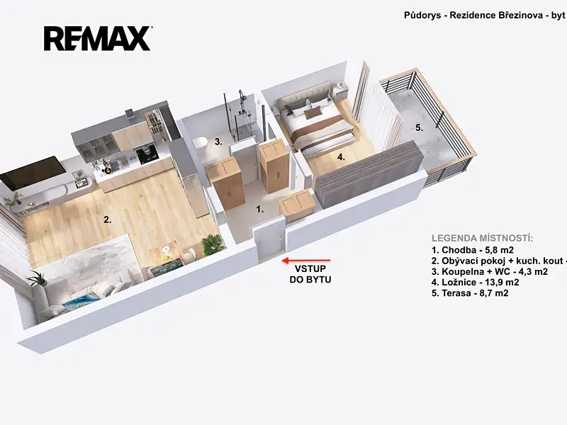 Pronájem bytu 2+kk 50 m², Prostějov – náhled fotky 2