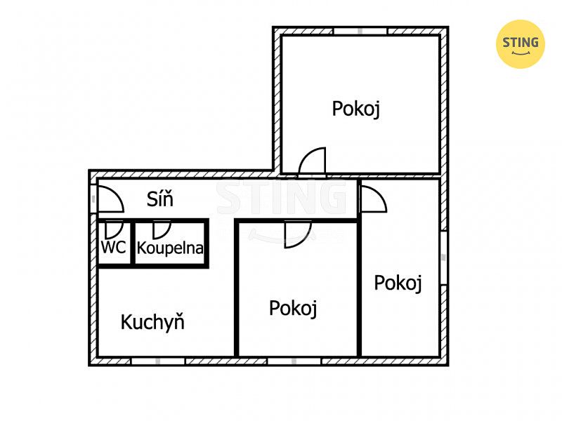 Pronájem bytu 3+1 68 m² – fotografie 3