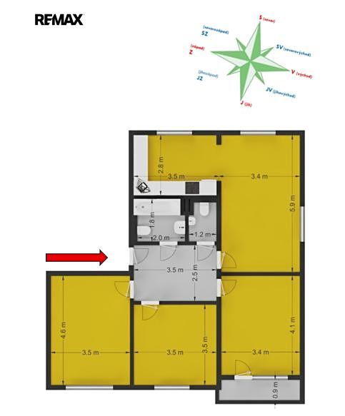 Prodej bytu 4+1 93 m² – fotografie 2