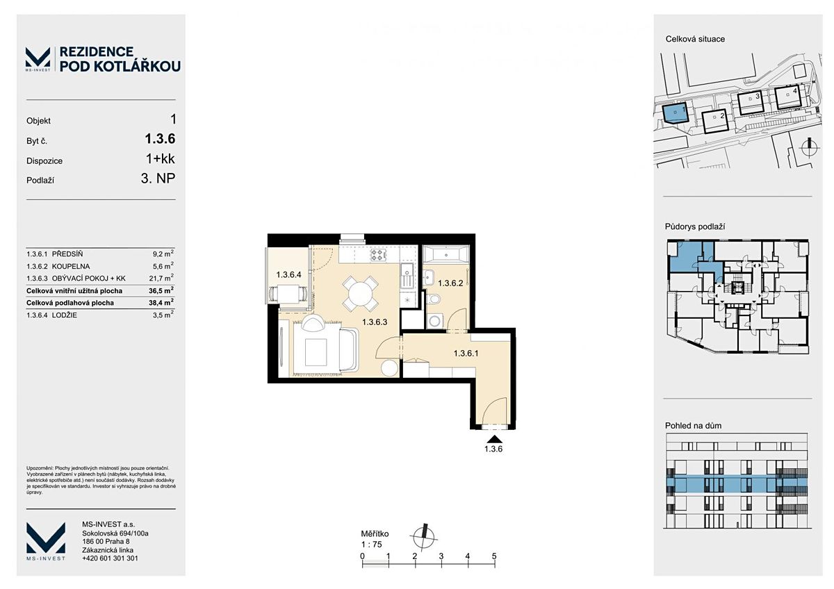 Prodej bytu 1+kk 37 m² – fotografie 4
