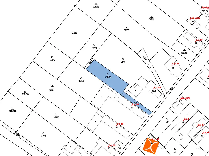 Prodej stavebního pozemku 658 m², Libáň – náhled fotky 3