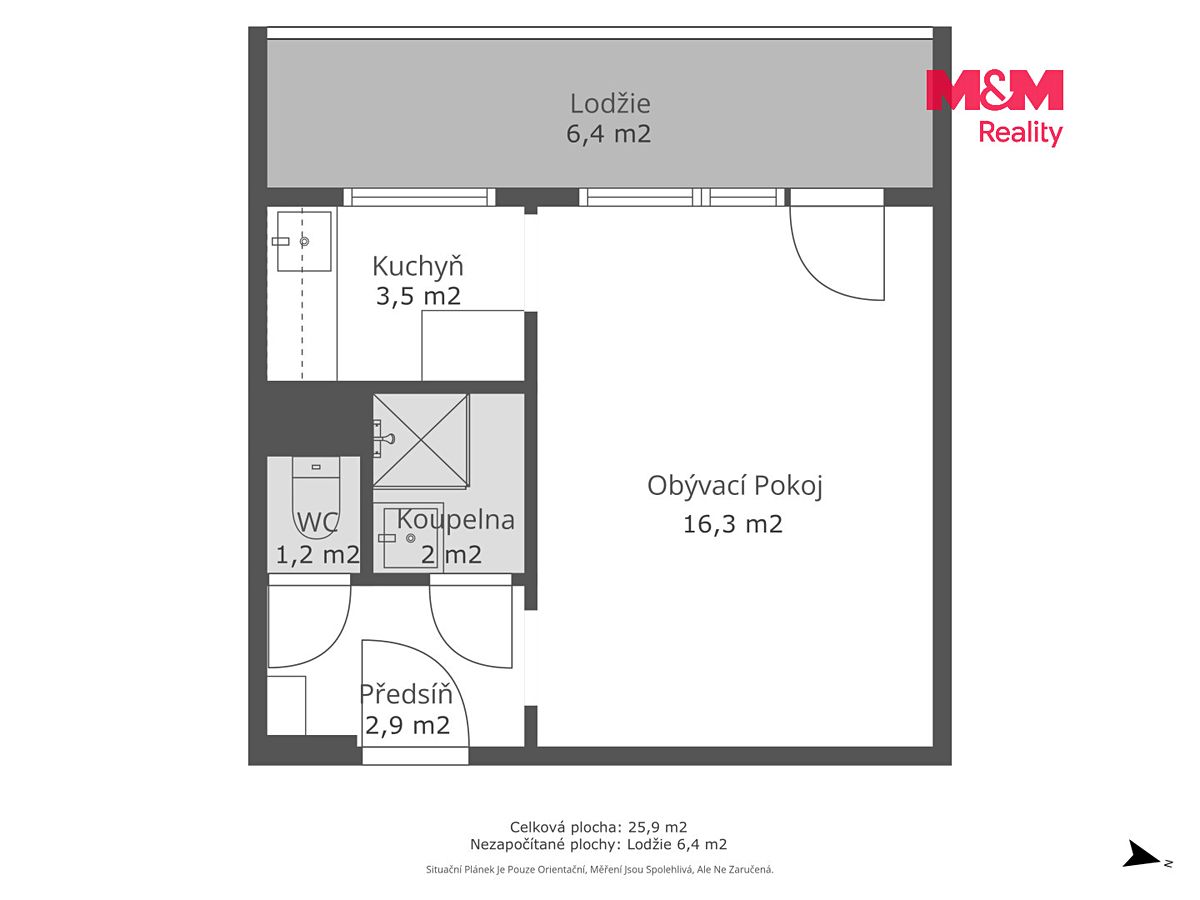 Prodej bytu 1+kk 27 m² – fotografie 4