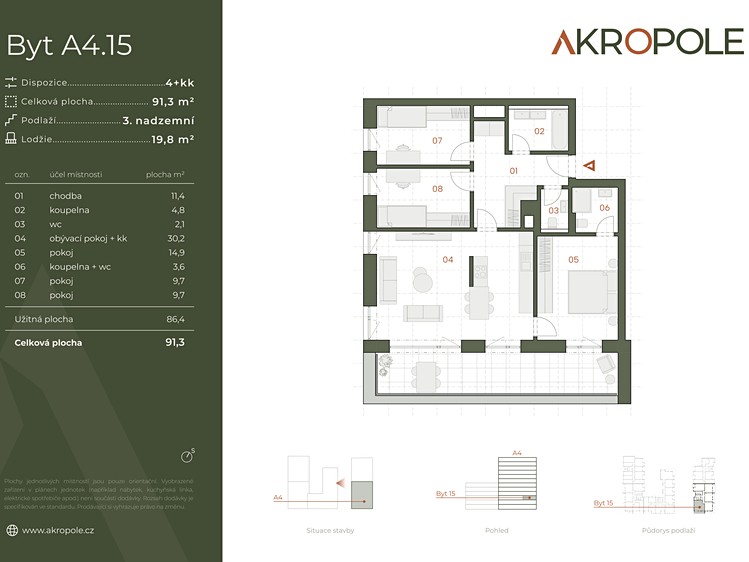 Prodej bytu 4+kk, 91 m² (7 z 7)