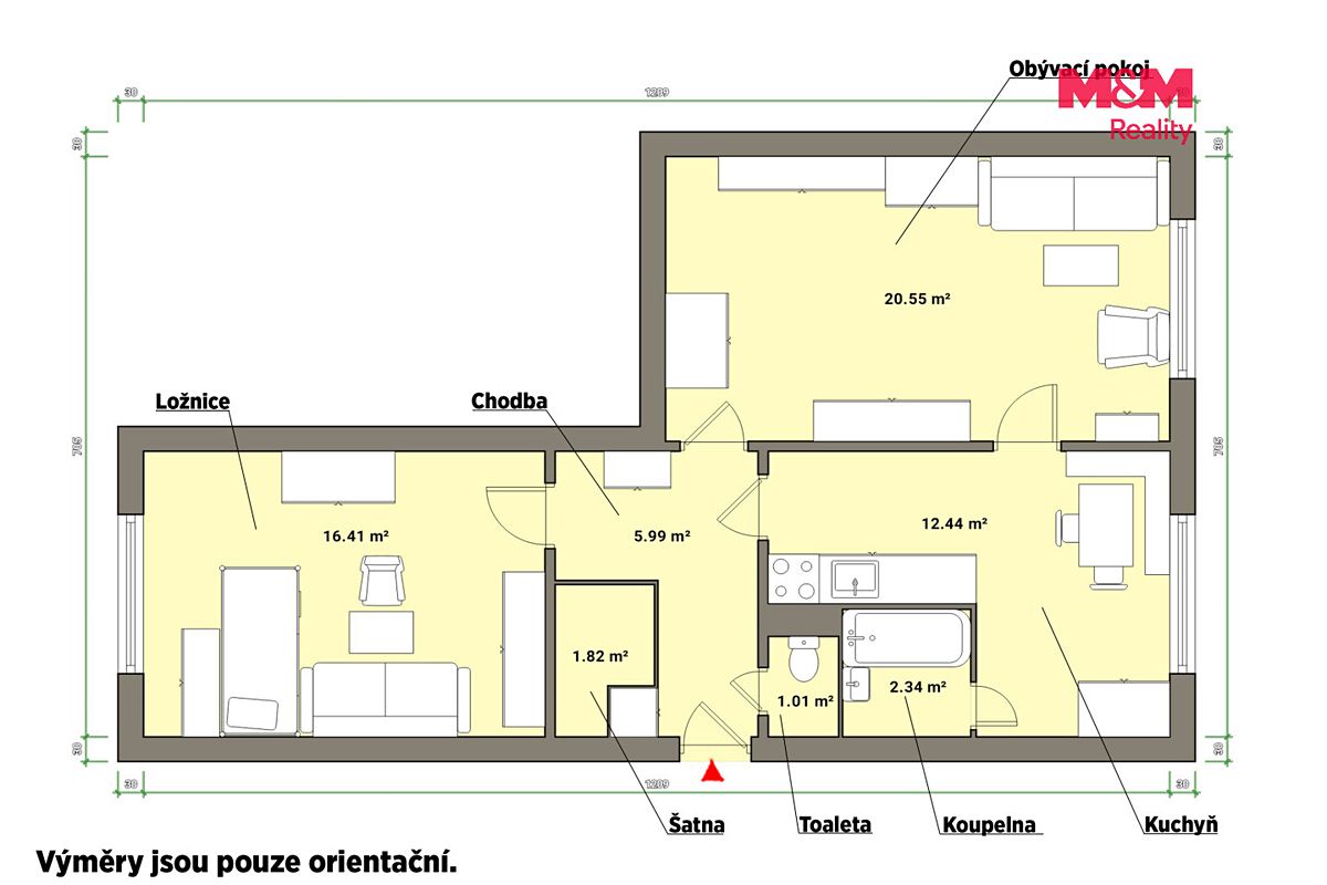 Prodej bytu 2+1 60 m² – fotografie 4
