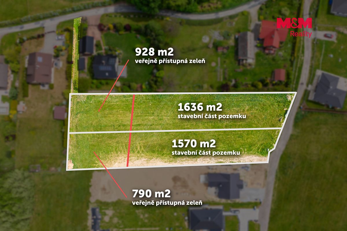 Prodej stavebního pozemku 4924 m² – fotografie 3