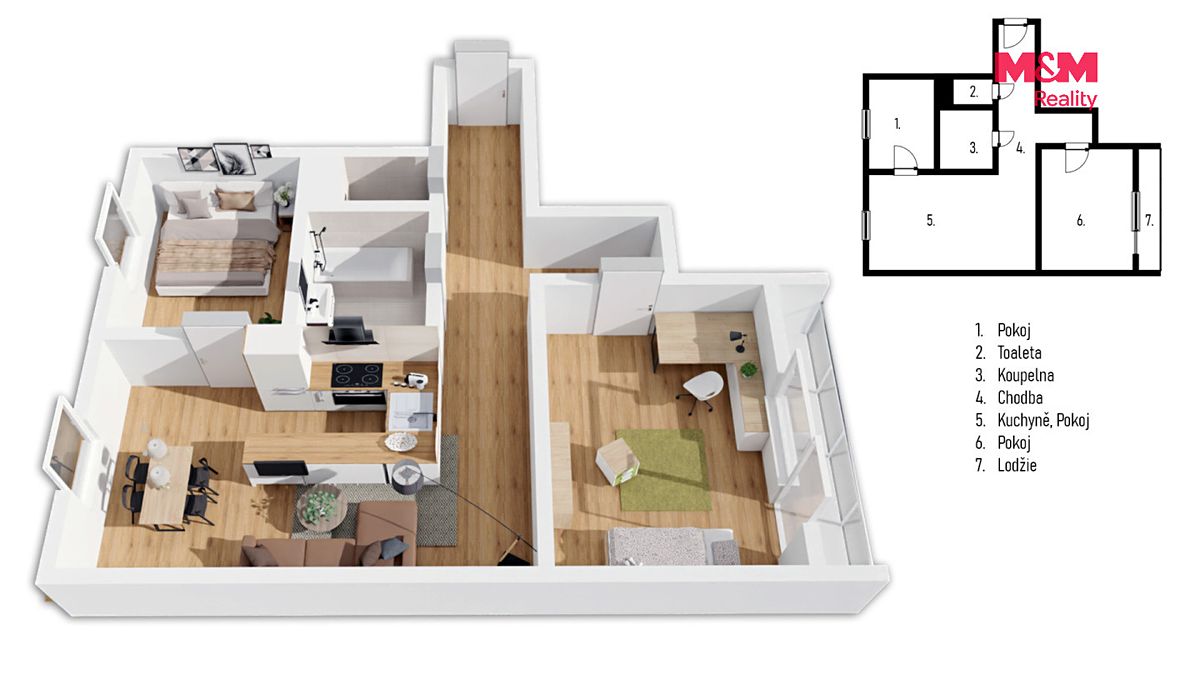 Prodej bytu 3+kk 54 m² – fotografie 5