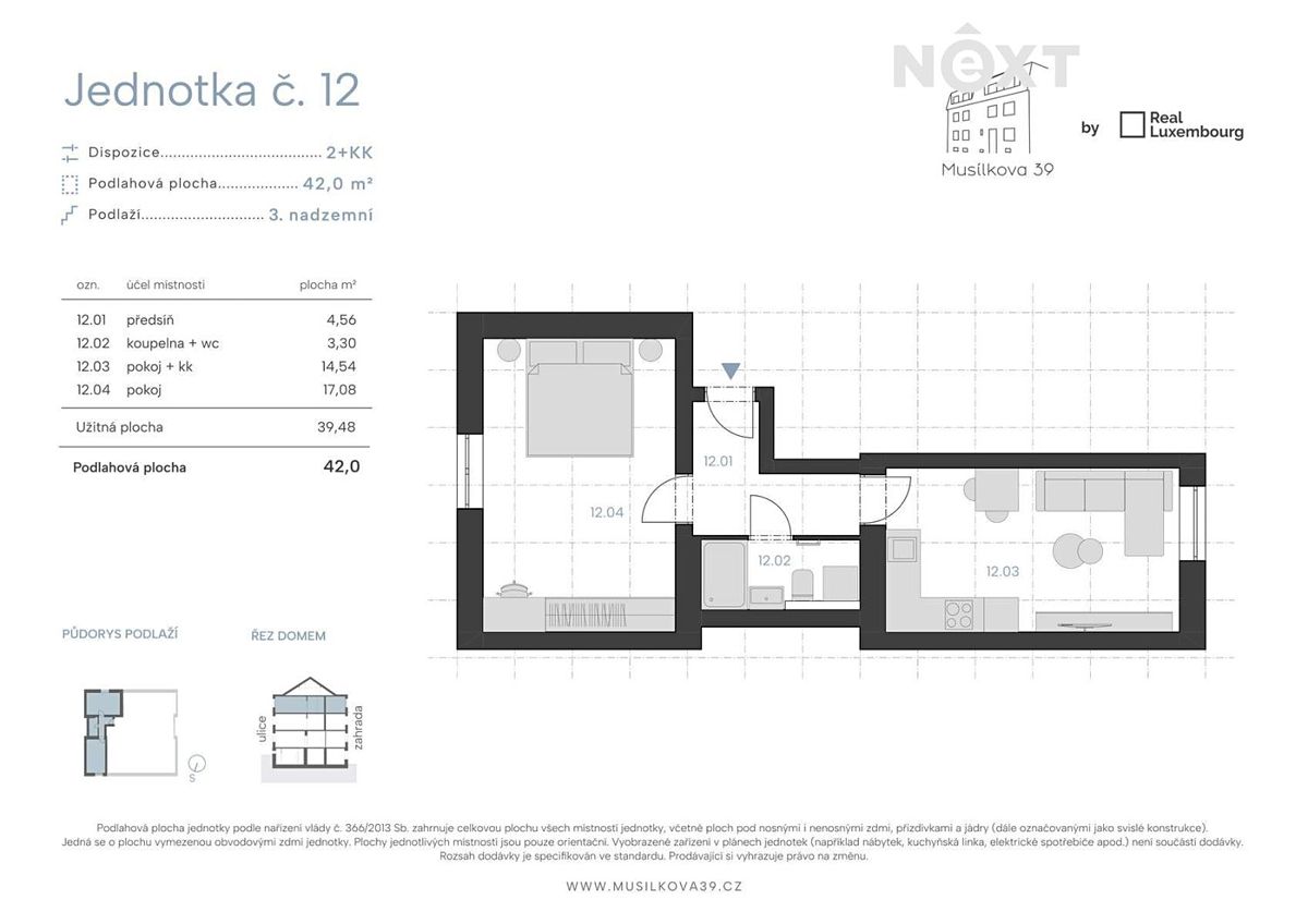 Prodej bytu 2+kk 42 m² – fotografie 5