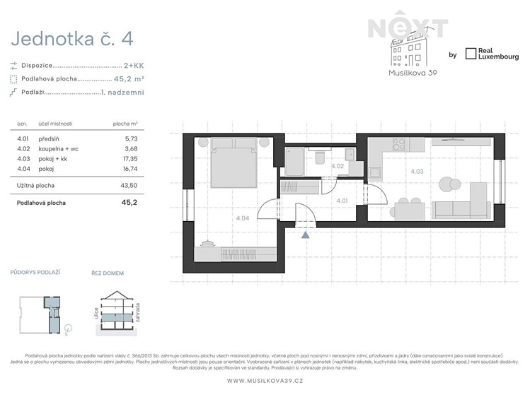 Wohnung 2+kk zum Kauf, 45 m² (8 von 9)