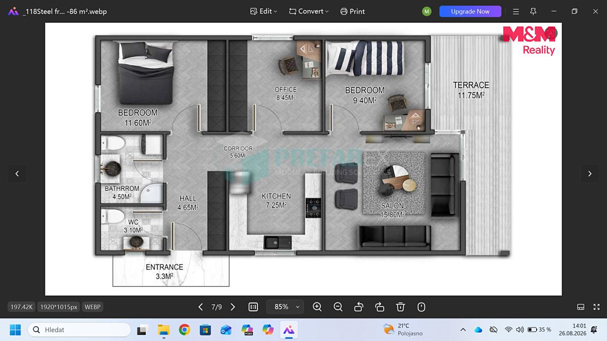 Prodej projektu na klíč 86 m², pozemek 360 m² – fotografie 4