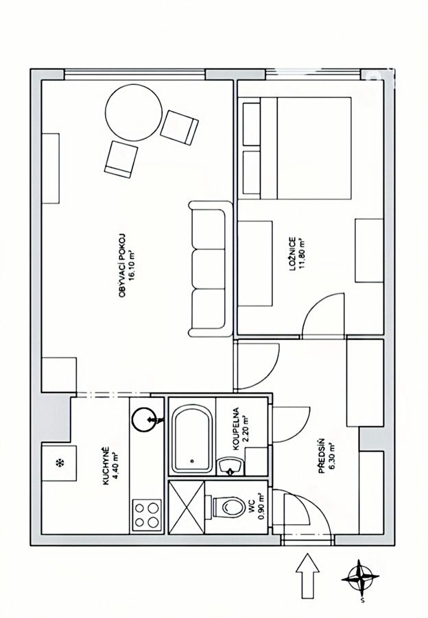 Prodej bytu 2+kk 43 m² – fotografie 5