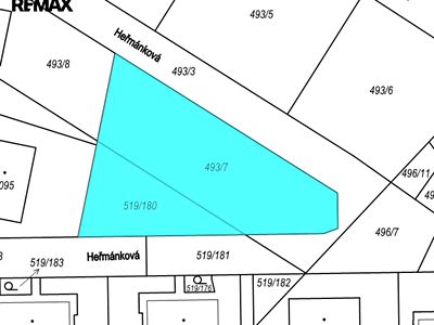 Pronájem stavebního pozemku 1125 m²