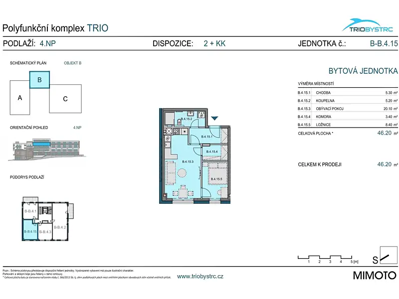 Prodej bytu 2+kk 46 m², Brno – náhled fotky 3