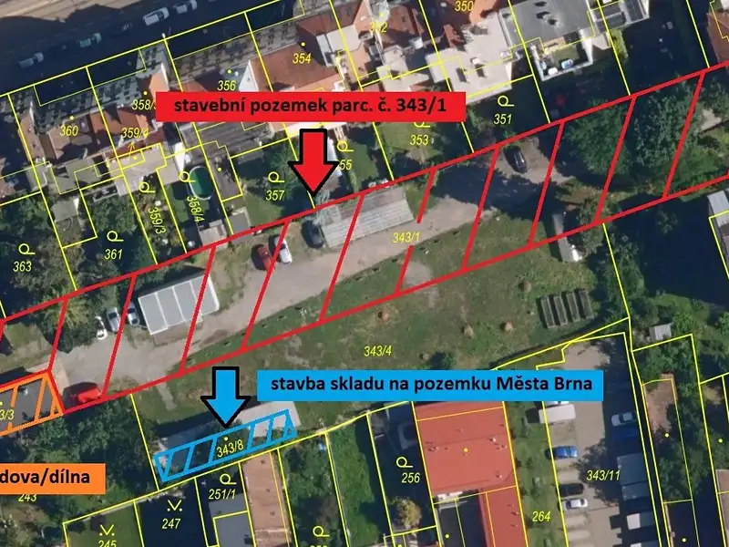Prodej stavebního pozemku 2919 m², Brno – náhled fotky 2