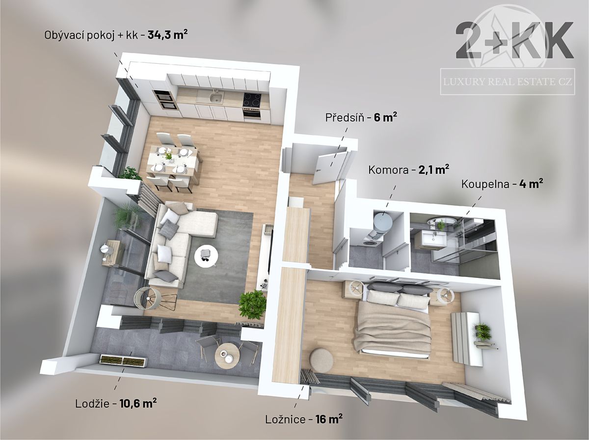 Prodej bytu 2+kk 71 m² – fotografie 2
