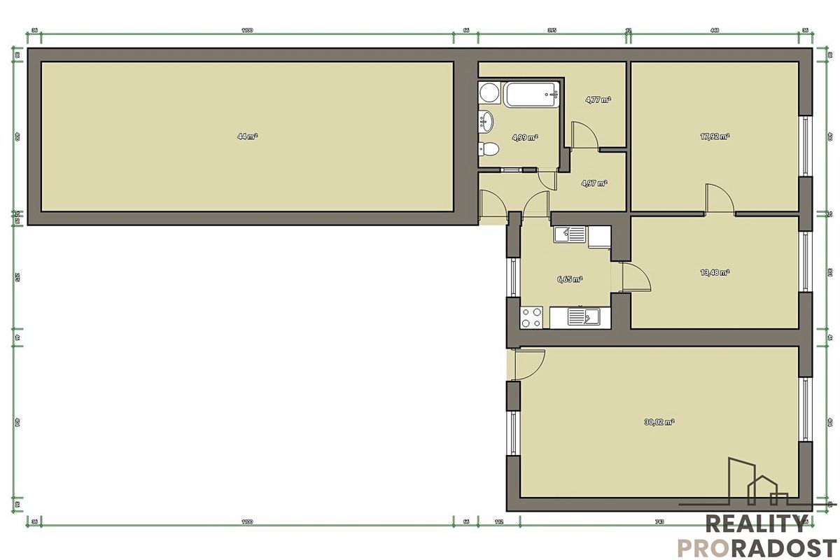 Prodej rodinného domu 80 m², pozemek 369 m² – fotografie 4