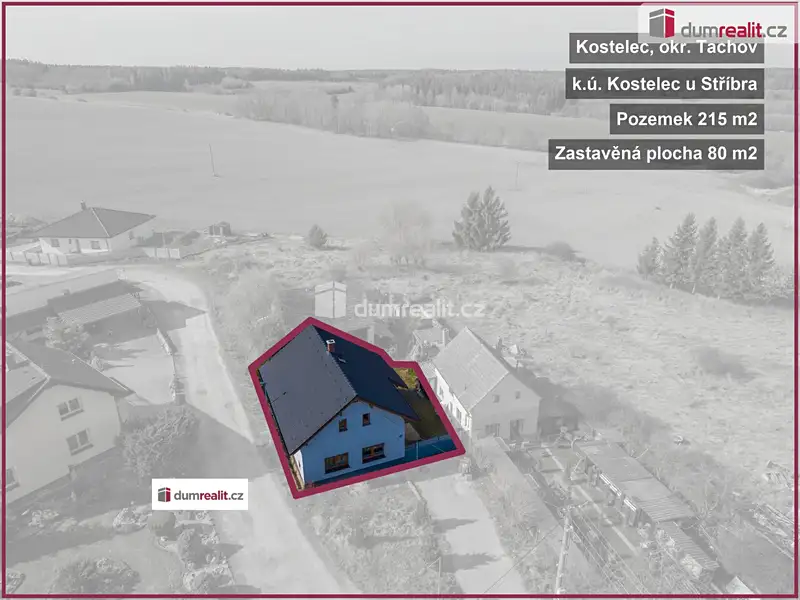 Prodej rodinného domu 80 m², pozemek 215 m², Kostelec – náhled fotky 3