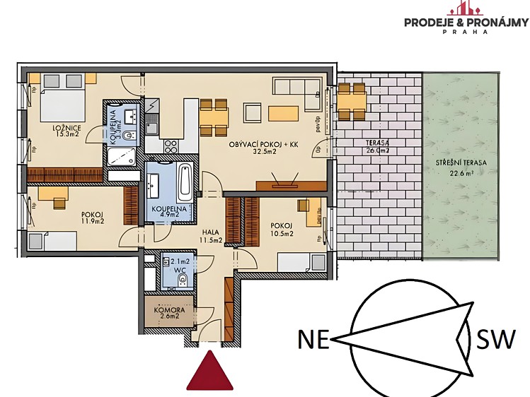 Wohnung 4+kk zum Kauf, 103 m² (13 von 17)