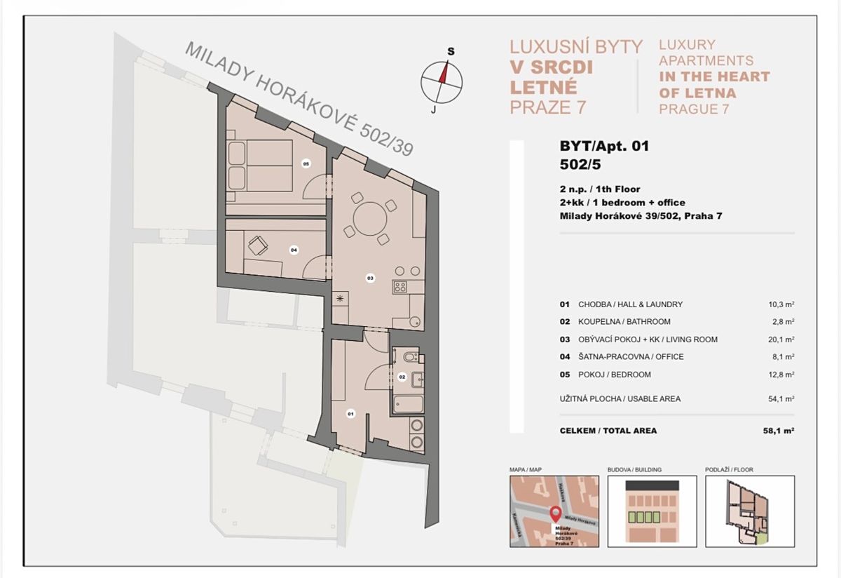 Prodej bytu 2+kk 58 m² – fotografie 5
