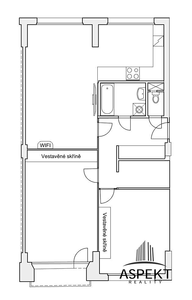 Pronájem bytu 3+kk 83 m² – fotografie 3