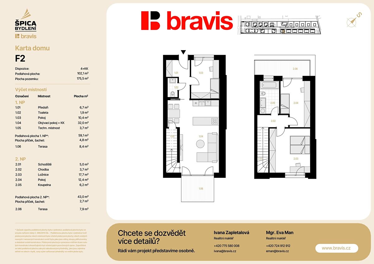 Prodej rodinného domu 102 m², pozemek 175 m² – fotografie 4