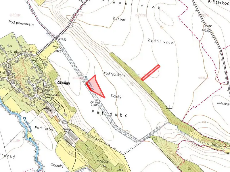 Prodej pole 13846 m², Vrdy – náhled fotky 2