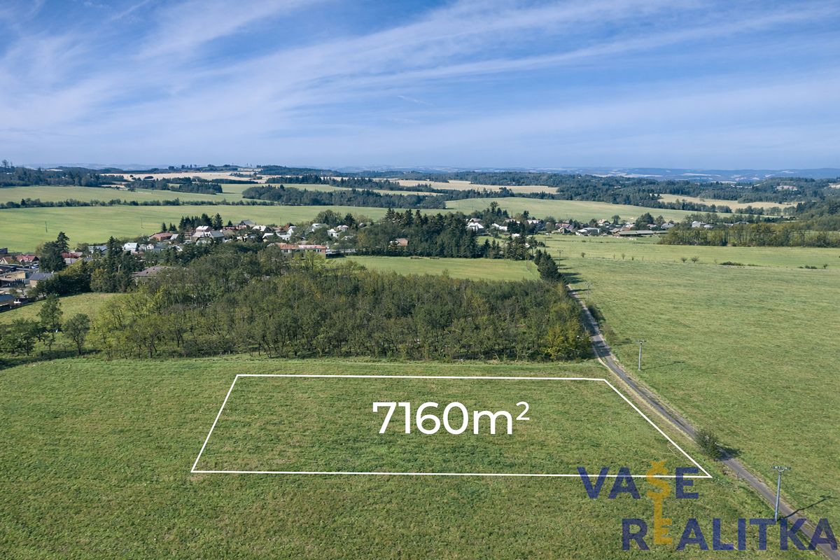 Prodej stavebního pozemku 7160 m²